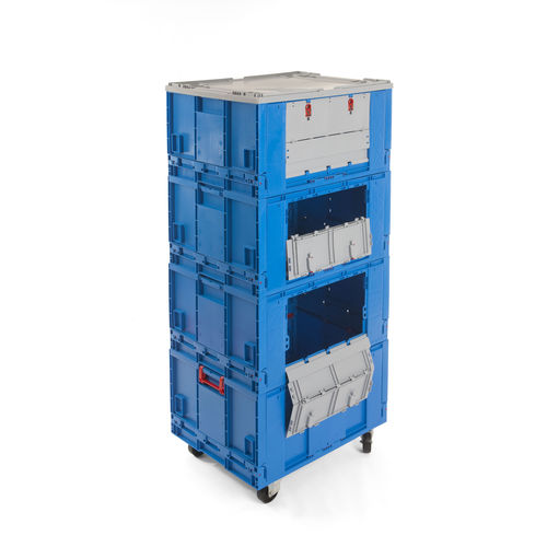 Mehrzweck-Rollcontainer - Plasticos Santo António - für Textilien / Kunststoffboden / zerlegbar