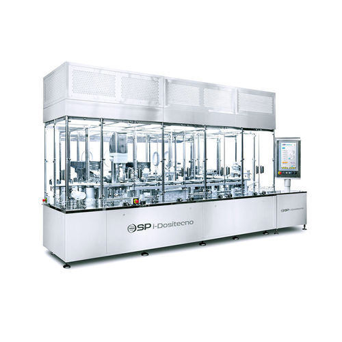 Automatische Füll- und Verschließanlage - i-Dositecno Ophtha-Line&trade; - SP Scientific Products - für Pharmaprodukte / linear / Industrie