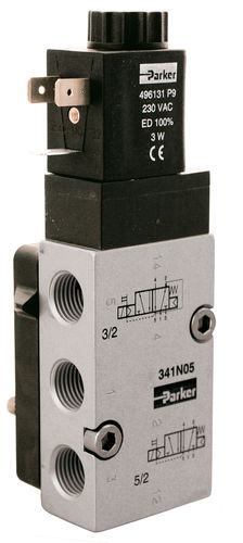 Magnetbetriebenes Pneumatik-Wegeventil - Nx3, Nx5 series - Parker Hannifin France SAS - 5/2-Wege / für hohe Strömung