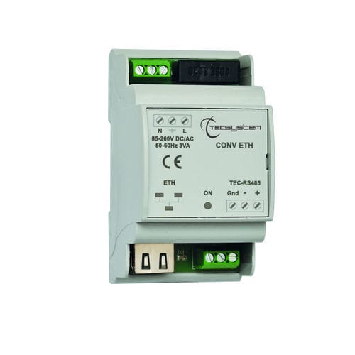 Medienwandler - CONV ETH  - TECSYSTEM srl - Ethernet / RS422/RS485 / Modbus RTU