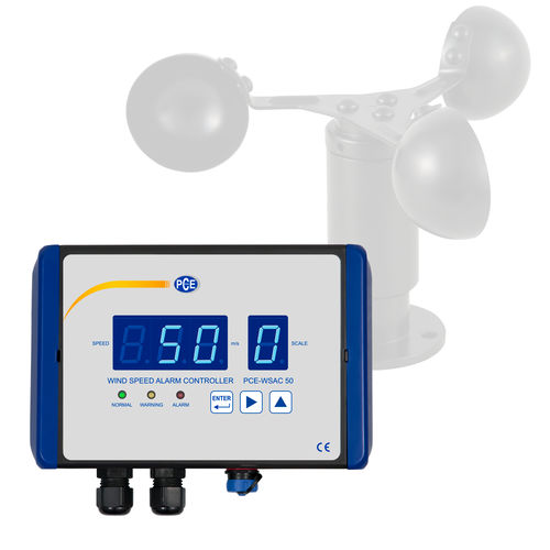 Windgeschwindigkeits-Alarmmeldegerätcontroller - PCE-WSAC 50 - PCE Deutschland GmbH