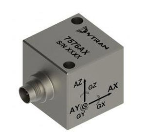 Dreiachsiger Beschleunigungsmesser - 7576 - DYTRAN INSTRUMENTS - MEMS / platzsparend / Winkel