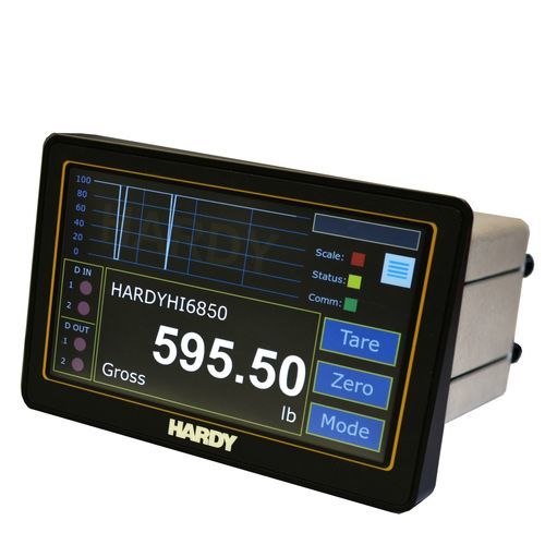 Mehrkanal-Wägeindikator/Controller - HI6850 - Hardy Process Solutions - Chargen / IP65 / mit Touchscreen