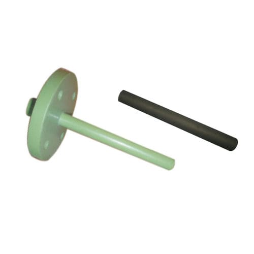 Flansch-Schutzrohr - TEMPSENS - aus PVDF / Keramik / PTFE
