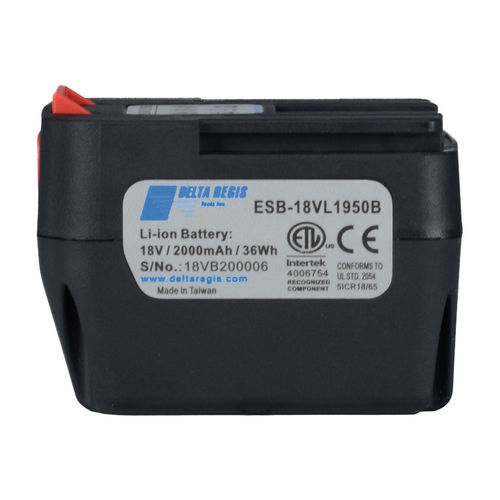 Lithium-Ionen-Batterie - ESB-18VL1950B - Delta Regis Tools - Block / 18 V / für elektrisches Handwerkzeug