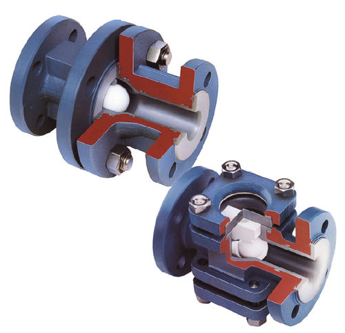 Kugelrückschlagventil - ARV2  - Diflon - Flansch / mit PTFE-Beschichtung / Hochtemperatur