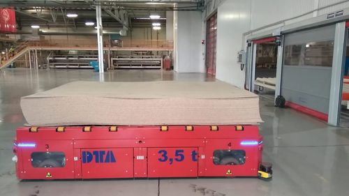 Fahrerloses Transportsystem / für schwere Lasten - DTA - mit optischer Führung