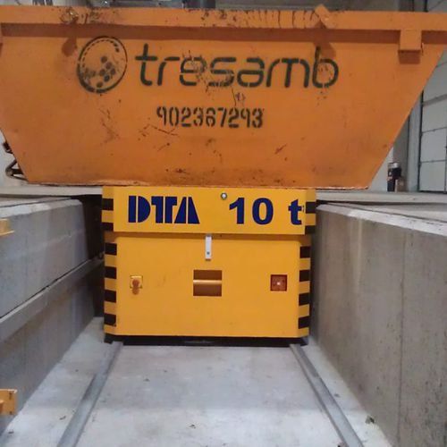Elektrischer selbstfahrender Wagen - DTA - schienenmontiert