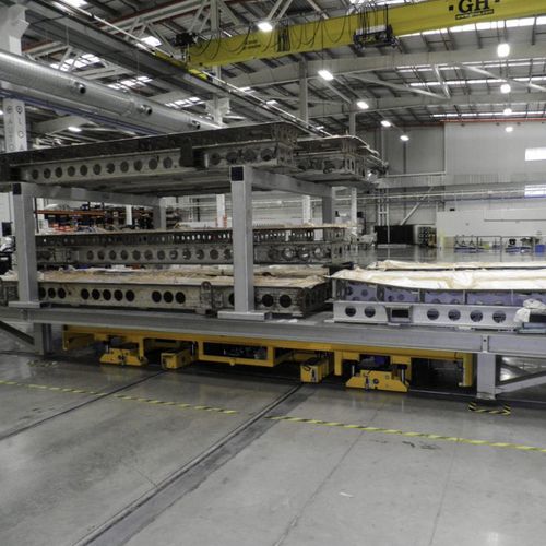 Elektrischer selbstfahrender Wagen - DTA - für schwere Lasten / schienenmontiert