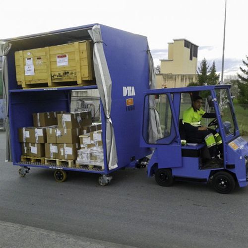 Anhänger für Industriematerial - DTA - 3-Achsen / angehängt