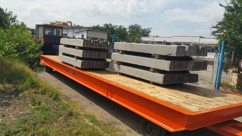 Plattformanhänger - DTA - für Industriematerial / 2-Achsen / angehängt