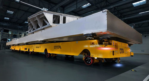 Transport-FTS - DTA - für schwere Lasten / lasergesteuert / mit Magnetführung
