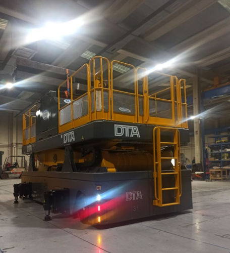 Elektrischer selbstfahrender Wagen - DTA - für Modulgebäudebau / für Baustelle / Hub