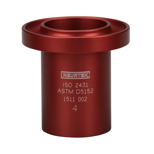 Auslaufbecher / ISO 2431 - 02019 series - NEURTEK - anodisiertes Aluminium / zertifiziert