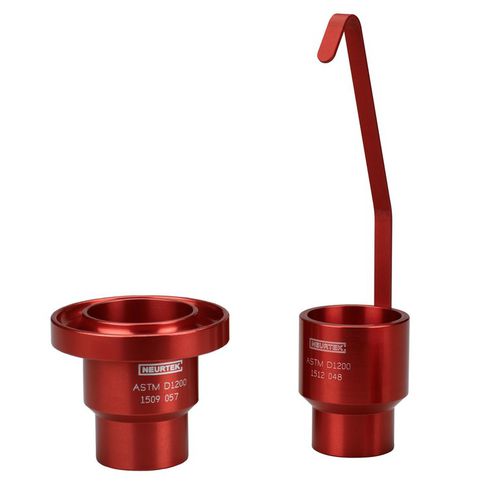 Ford-Auslaufbecher - 02012 series - NEURTEK - ASTM D1200 / anodisiertes Aluminium / mit Griff