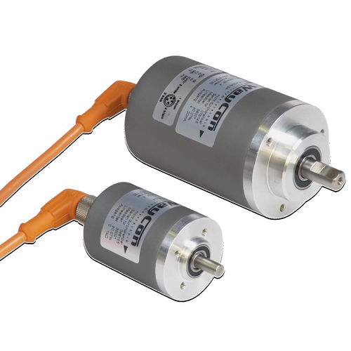 Absoluter Drehgeber - WP  - WayCon Positionsmesstechnik GmbH - mit Potentiometer / mit Vollwelle / Multiturn
