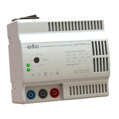 Stromversorgung für DIN-Schiene - ALF1501D - ELC construction électronique - Tischgerät / AC/DC / Einfachausgang