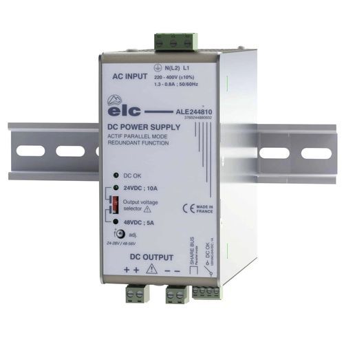 Stromversorgung für DIN-Schiene - ALE244810 - ELC construction électronique - AC/DC / Einfachausgang / gesteuert
