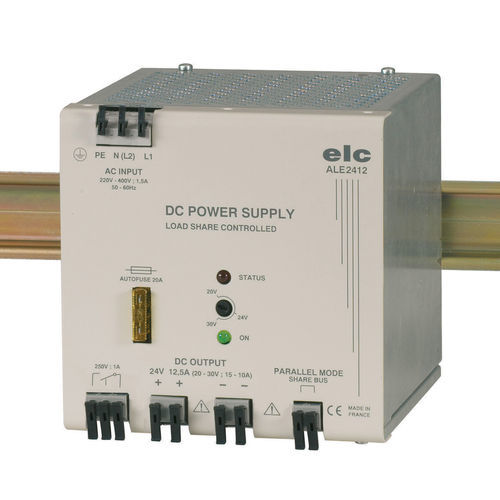 Stromversorgung für DIN-Schiene - ALE2412 - ELC construction électronique - DC / Einfachausgang / stabilisiert