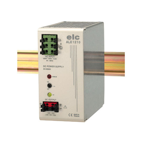 Stromversorgung für DIN-Schiene - ALE1210 - ELC construction électronique - AC/DC / Einfachausgang / gesteuert