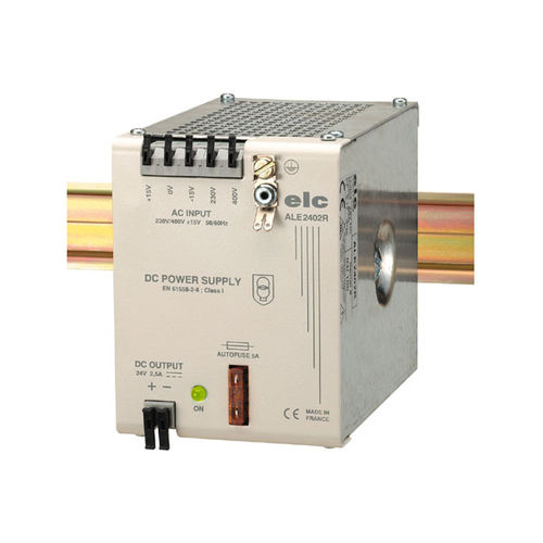Stromversorgung für DIN-Schiene - ALE2402R - ELC construction électronique - AC/DC / Einfachausgang / gefiltert