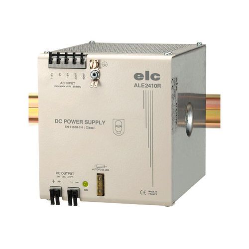 Stromversorgung für DIN-Schiene - ALE2410R - ELC construction électronique - AC/DC / Einfachausgang / gefiltert