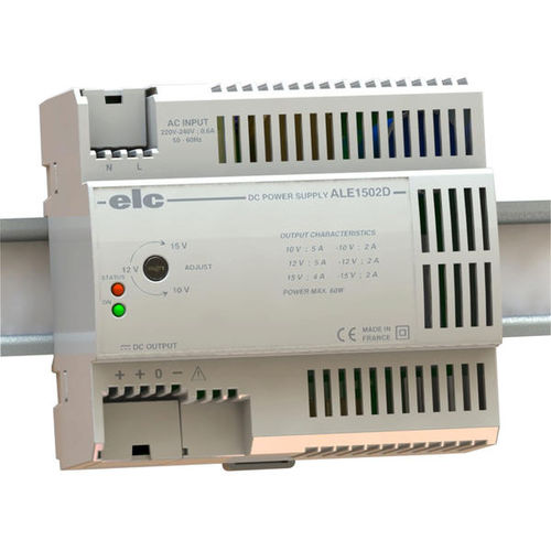 Stromversorgung für DIN-Schiene - ALE1502D - ELC construction électronique - AC/DC / Einfachausgang / gesteuert