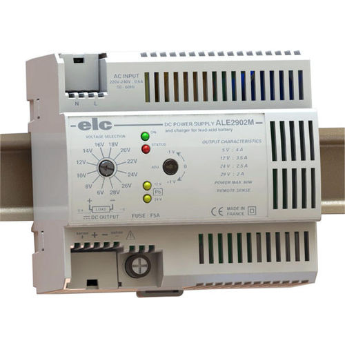 Stromversorgung für DIN-Schiene - ALE2902M - ELC construction électronique - AC/DC / Einfachausgang / gesteuert