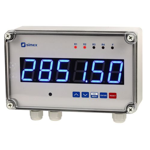 Kontaktloser Tachometer - STI-638 series - SIMEX Sp. z o.o. - für Schalttafelmontage / mit LED-Display