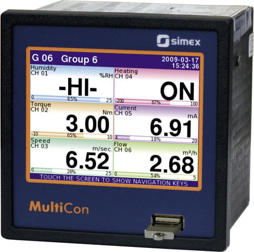 Temperaturcontroller mit LCD-Display - MultiCon CMC-99 - SIMEX Sp. z o.o. - mit Touchscreen / Grafik / PID