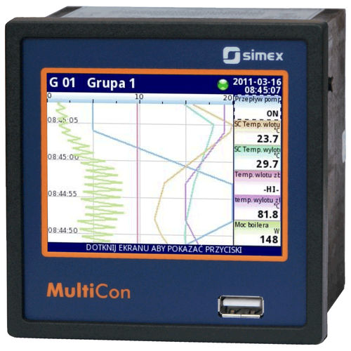 Anzeiger Controller / Mehrkanal - MultiCon CMC-99 - SIMEX Sp. z o.o. - Temperatur / universell / Druck