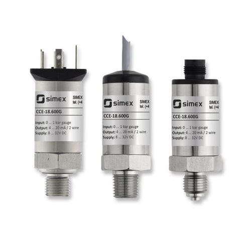 Druckmessumformer für Druckluft - CCE-18.600G series - SIMEX Sp. z o.o. - absolut / Membran / 4-20 mA