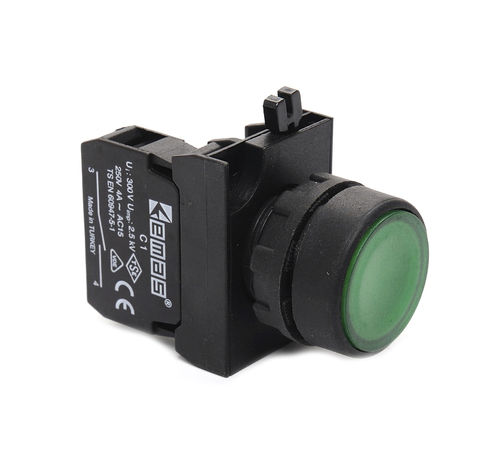 Federdruck-Drucktaster - CP100DY - EMAS - IP65 / on/off / Standard