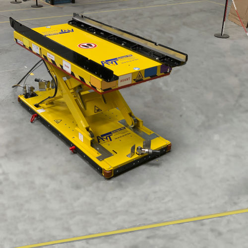 Elektrischer selbstfahrender Wagen - ACTEMIUM - 6-Achsen / für schwere Lasten / hydraulisch