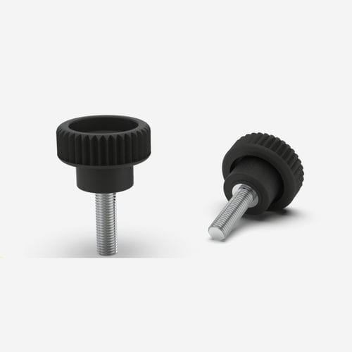 Gerändelte Schraube / Kunststoff - BK38.0078 series - Bäcker - Stahl