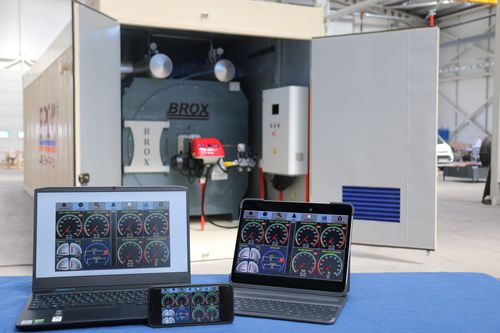 Gas-Dampfgenerator - BROX BOILER & BURNER COMPANY - mobil / Container