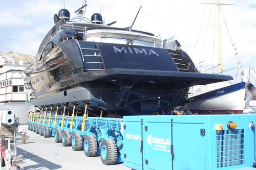 Selbstfahrender Wagen / mehr als 6 Achsen - MBT 300 - CIMOLAI TECHNOLOGY SpA - für Boot