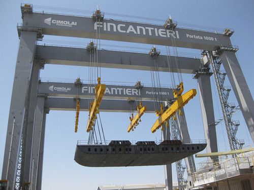 Portalkran mit Gummireifen - MST 1000 - CIMOLAI TECHNOLOGY - für Schiffsentladung
