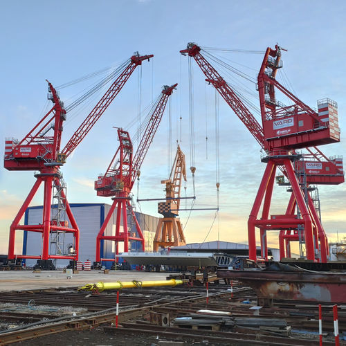 Schienenmontierter Kran - RBC 100 - CIMOLAI TECHNOLOGY - Wipp / für Schifffahrtsanwendungen / für Hubanwendungen