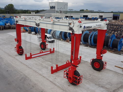 Portalhubwagen für das Baugewerbe - MST 125 - CIMOLAI TECHNOLOGY - mit Gummireifen