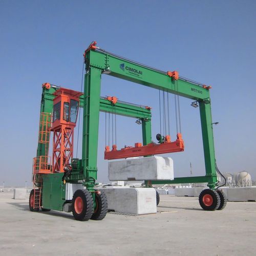 Portalkran mit Gummireifen - MST 100 - CIMOLAI TECHNOLOGY - für Modulgebäudebau
