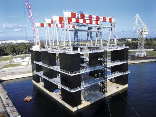 Portalkran mit Gummireifen - RGC 90 - CIMOLAI TECHNOLOGY - für Schifffahrtsanwendungen