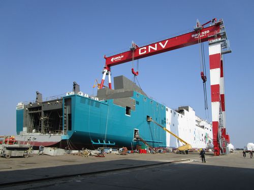 Schienenmontierter Portalkran - RGC 320 - CIMOLAI TECHNOLOGY - für Schiffsentladung