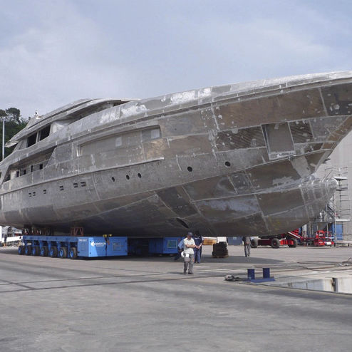 Plattformanhänger - MBT 200t - 7 - CIMOLAI TECHNOLOGY - für Boot / mehr als 6 Achsen / angehängt