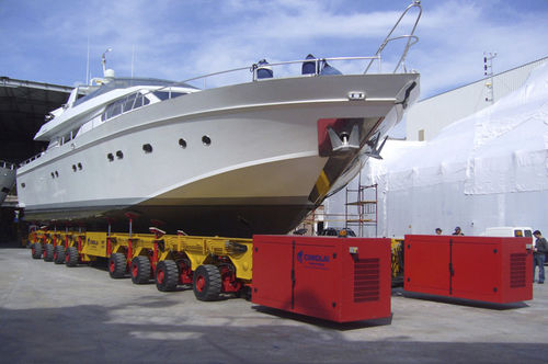 Selbstfahrender Wagen / mehr als 6 Achsen - MBT 200 - CIMOLAI TECHNOLOGY - für Boot