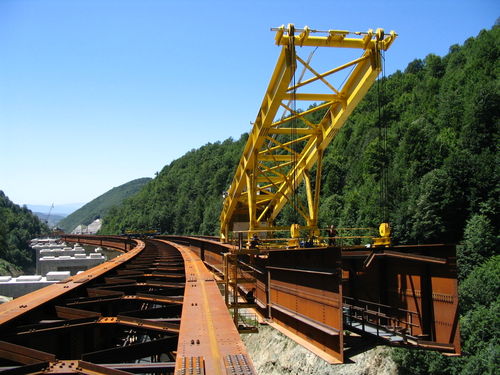 Festinstallierter Kran - CLD 53 - 1 - CIMOLAI TECHNOLOGY - Derrick / für die Bahntechnik