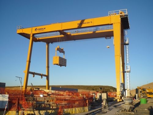 Schienenmontierter Portalkran - RGC 20 - CIMOLAI TECHNOLOGY - für Modulgebäudebau