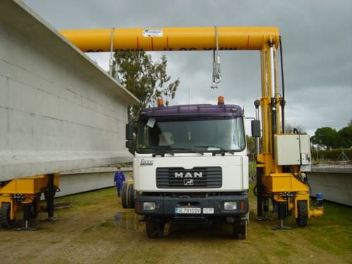 Portalkran mit Gummireifen - MST 100 - 7 - CIMOLAI TECHNOLOGY - für Tunnelbau / für Spezialanwendungen