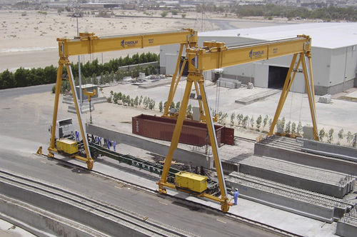 Schienenmontierter Portalkran - RGC 3 - CIMOLAI TECHNOLOGY - für Tunnelbau
