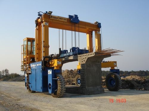 Portalkran mit Gummireifen - MST 100 - 22 - CIMOLAI TECHNOLOGY - für Tunnelbau / für Spezialanwendungen